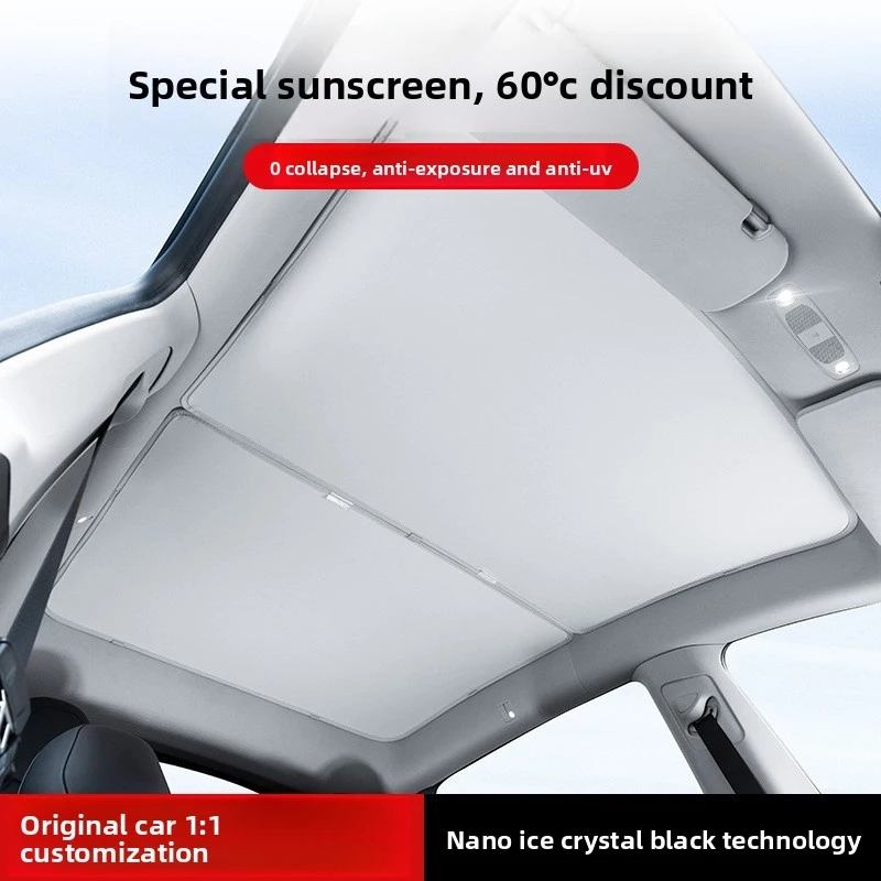 

Солнцезащитный козырек для Tesla Model 3 и Model Y, сегментированный, для изоляции и защиты от солнца.