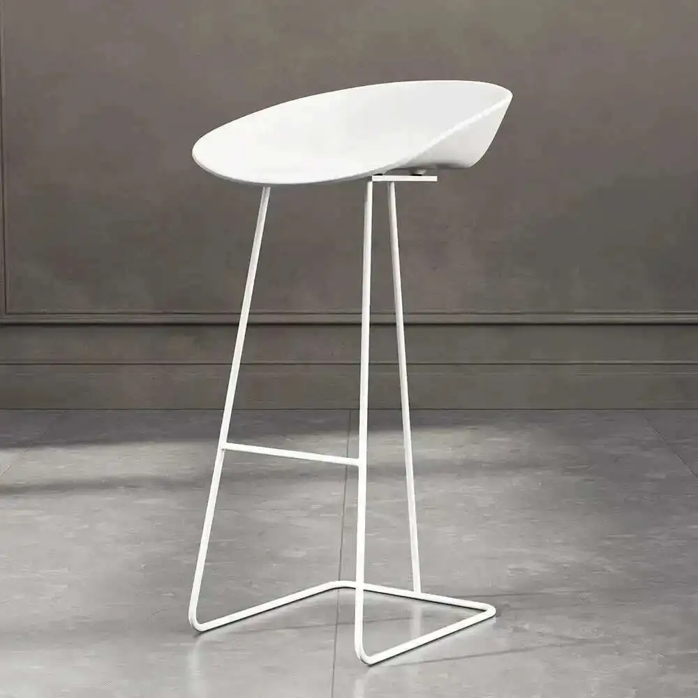 

Nordic Bar Stool High Chair Wrought Iron Minimalist Modern Restaurant Office Dining Room Furniture Set Creative Bar Stools