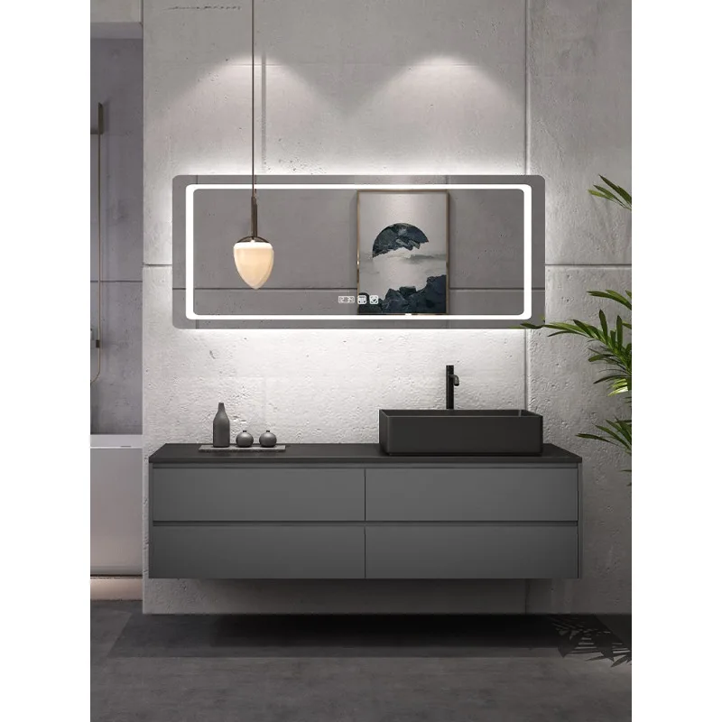 Rock slab bathroom cabinet, toilet wash cabinet, bathroom counter basin, smart mirror cabinet, washbasin, wash basin