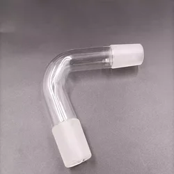 Glass distillation elbow 14/23 19/26 24/29 laboratory supplies standard mouth glass tube 75 degrees