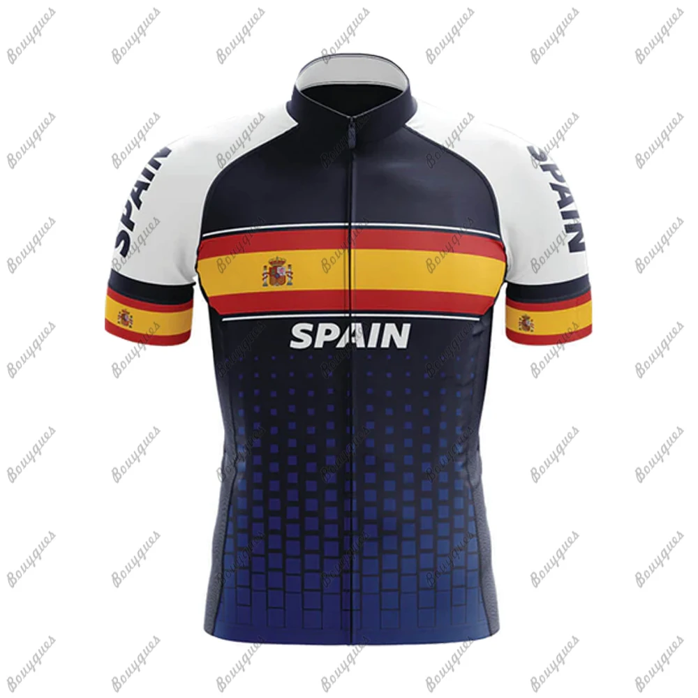 2022 NEW Spain Men Cycling Jersey MTB Maillot Bike Shirt Downhill Jersey High Quality Pro Team Tricota Mountain Bicycle Clothing