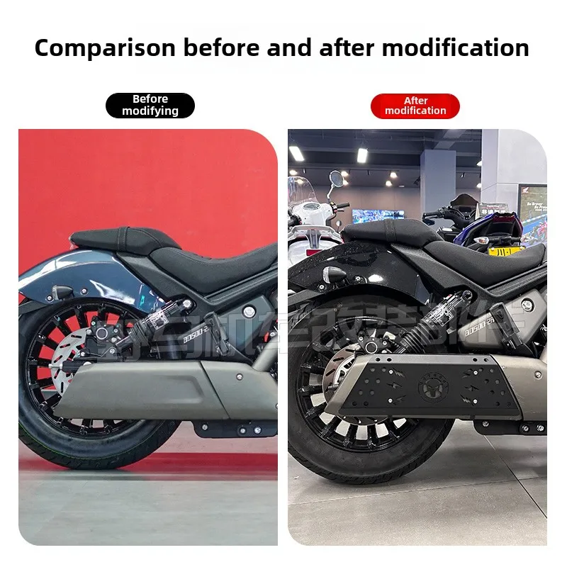 Benda Black Flag 500Ultra Edition Modified Exhaust Pipe Blackening Decorative Cover Anti-scalding Cover Heat Insulation