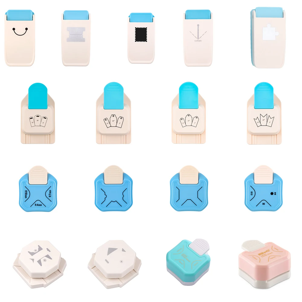 Versatile Paper Craft Punch Postage Stamp/Tag/Embellishment Cutters Must-Have for DIY Card Making Scrapbook & Art Projects
