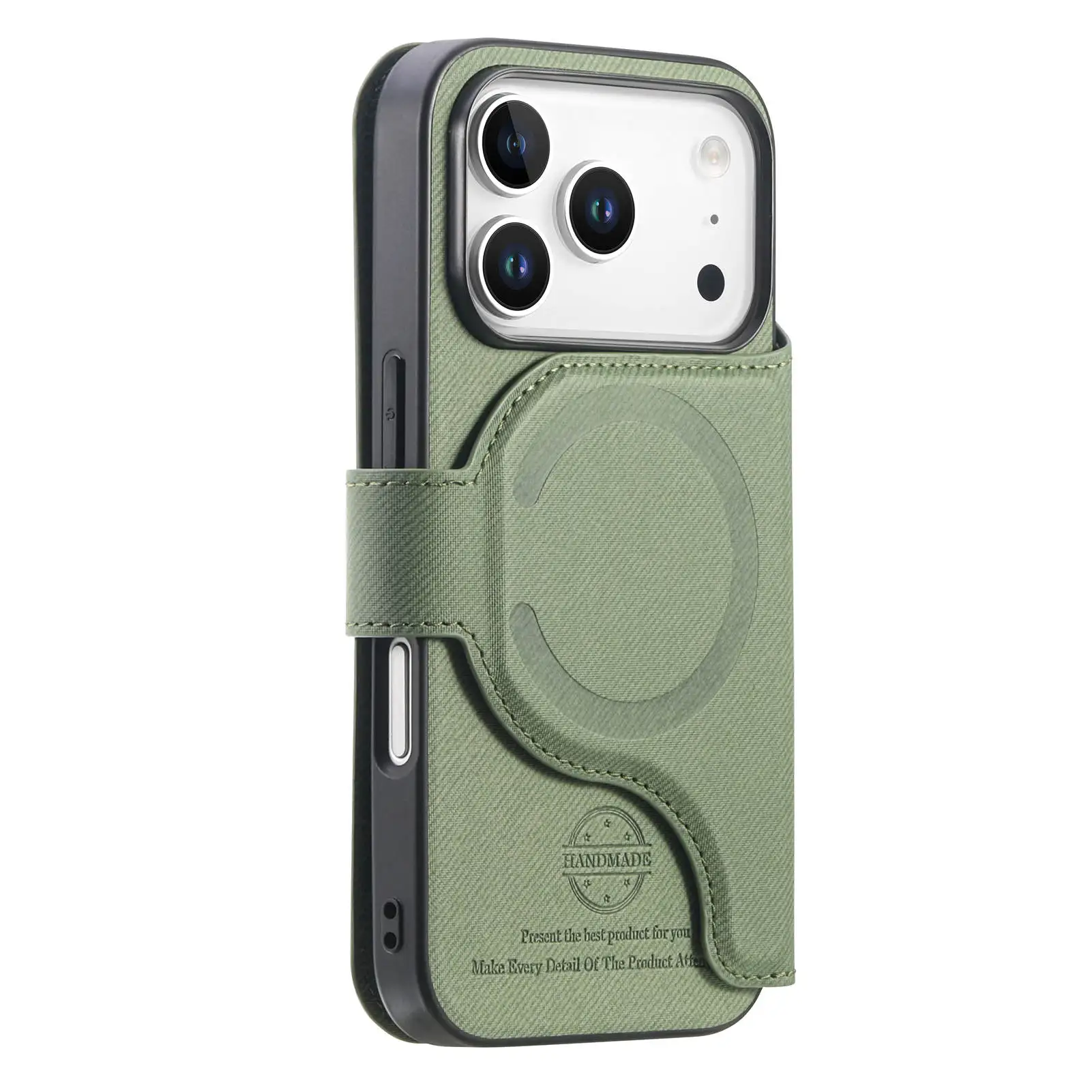 Etui skórzane 2 w 1 z odpinanym magnetycznym zamkiem i przegródkami na karty do iPhone 18 Pro Max 17 16 15 14 13 12, etui z klapką i kieszeniami — zdjęcie produktu 4