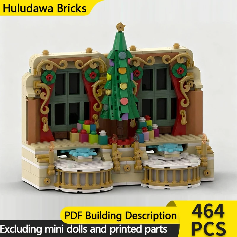 

Модель с видом на улицу MOC, строительные кирпичи, сцена балерины и Щелкунчика, модульная технология, детские праздничные подарки, сборный игрушечный костюм