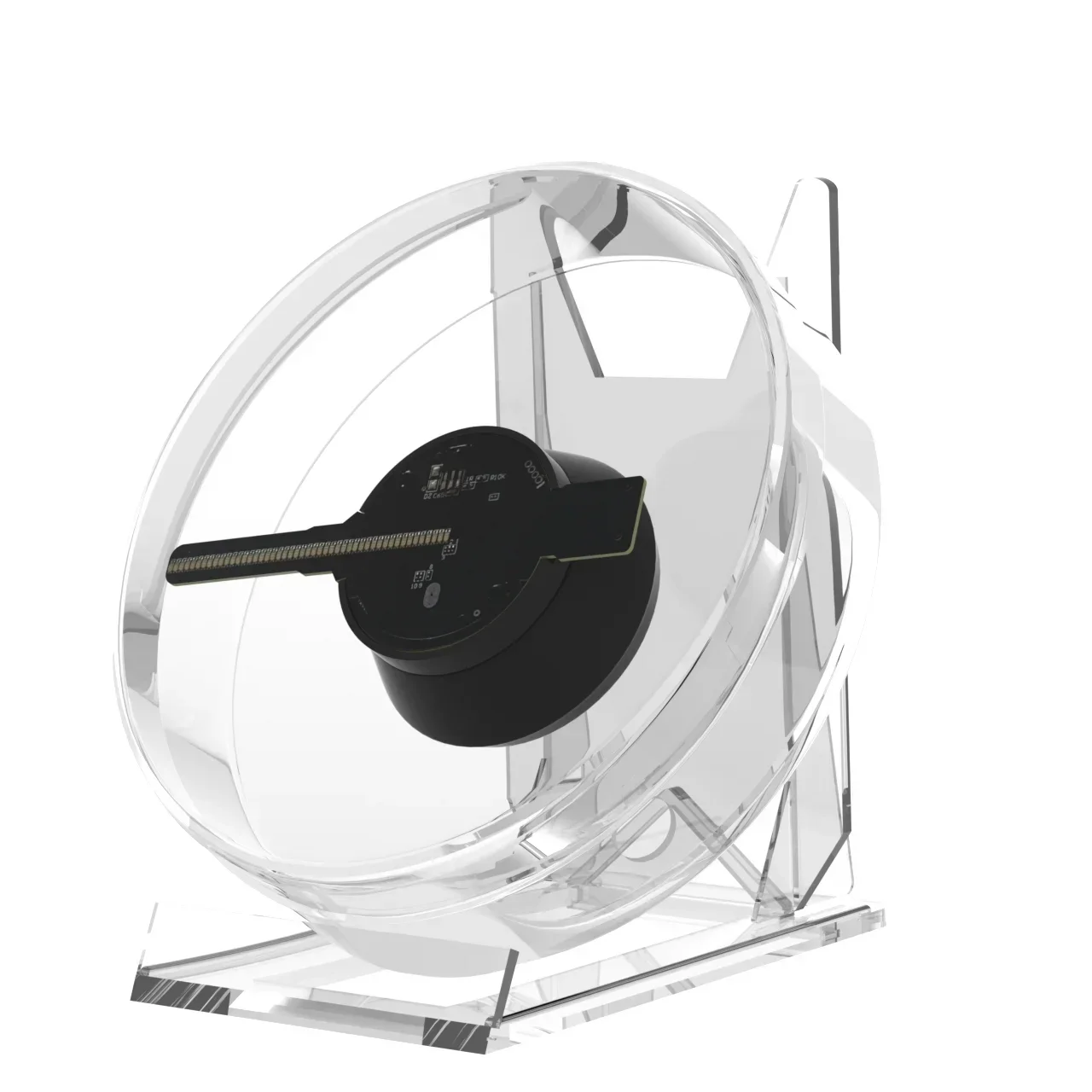 3D Holographic Projection Suspended Aerial Stereo Imaging Vertical  LED Fan Screen Outdoor Advertising Machine Holographic Fan