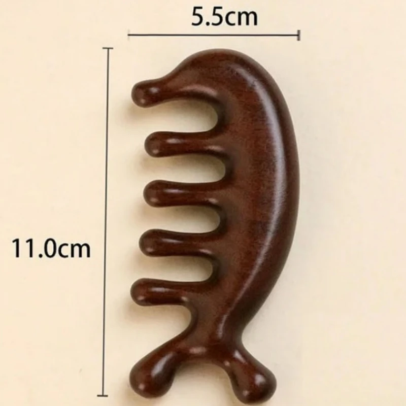 New Wooden Massage Wood Massager Comb Scalp Head Oil Massager Scalp Hair Comb Tools