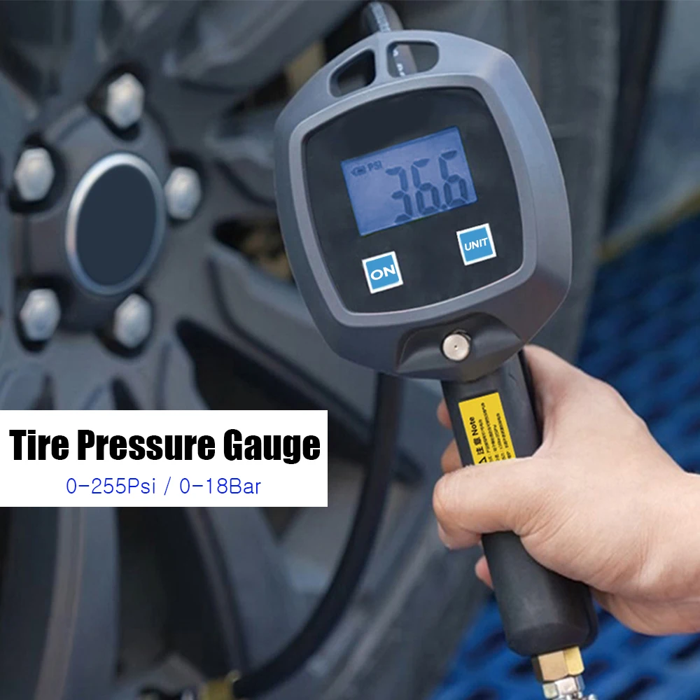 Tire Pressure Gauge Car Tire Manometro Universal High-precision Monitoring Inflation Gun Digital Display