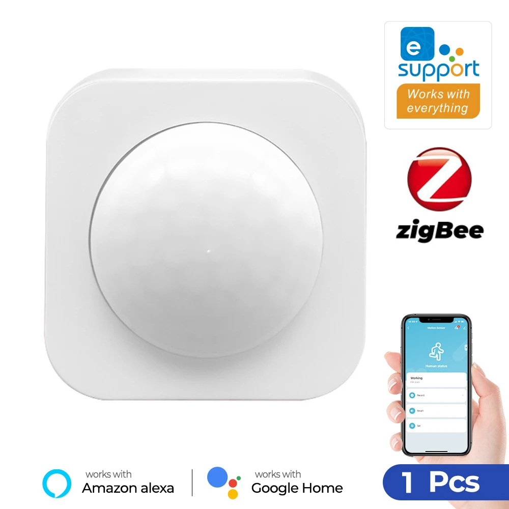 

eWeLink APP ZigBee PIR Motion Sensor Infrared Human Presence Detector Smart Home Automation Security Protection System