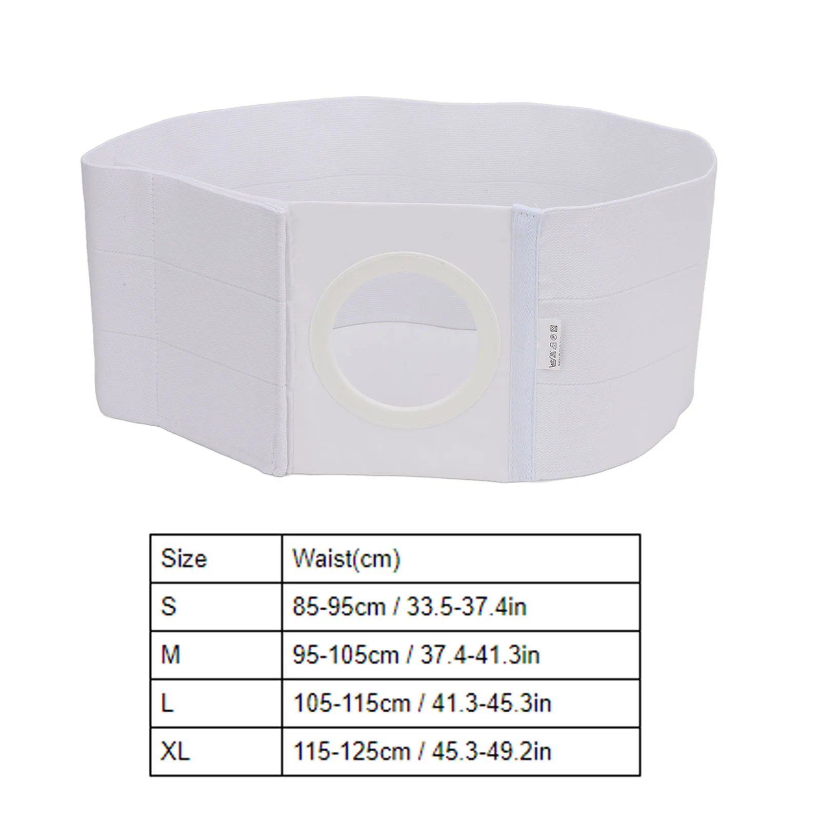 Ostomy Support Belt Leakproof Breathable Portable 8cm Caliber Stoma Abdominal Brace Elastic Colostomy Belt for Post Surgery