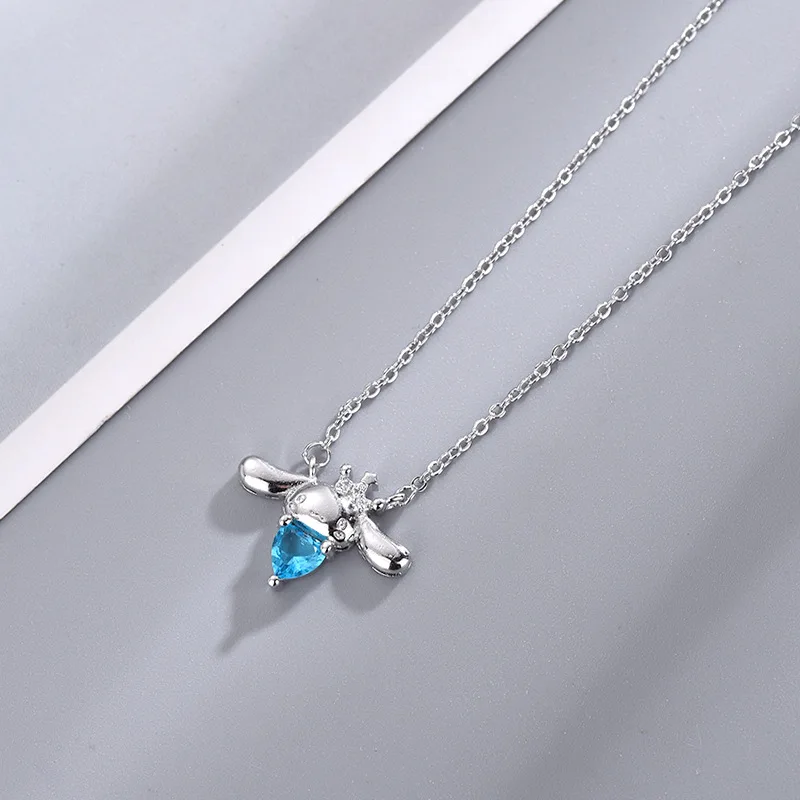 Sanrio Cinnamoroll Necklaces Pendant for Girls Anime Jewelry Accessories Fashion Necklace Action Toy Pendants Kids Birthday Gift