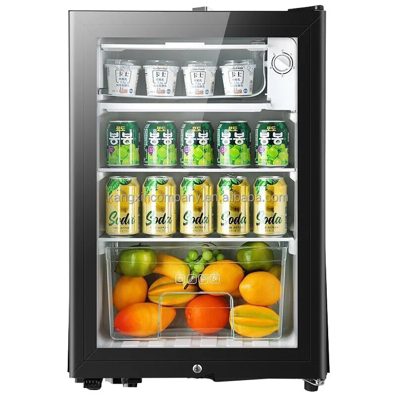Hot Selling Mini bar Fridge Refrigerator Cooler showcase for Hotel Room or Home Cold Drink Auto-defrost Built-in