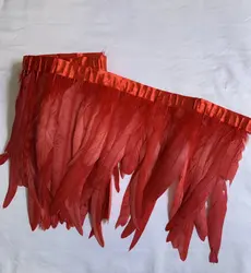 30-35cm 12-14inch Rooster Tail Feathers Trims 10Meters Dress DIY Accessories For Crafts Ribbon Plume 25-30cm