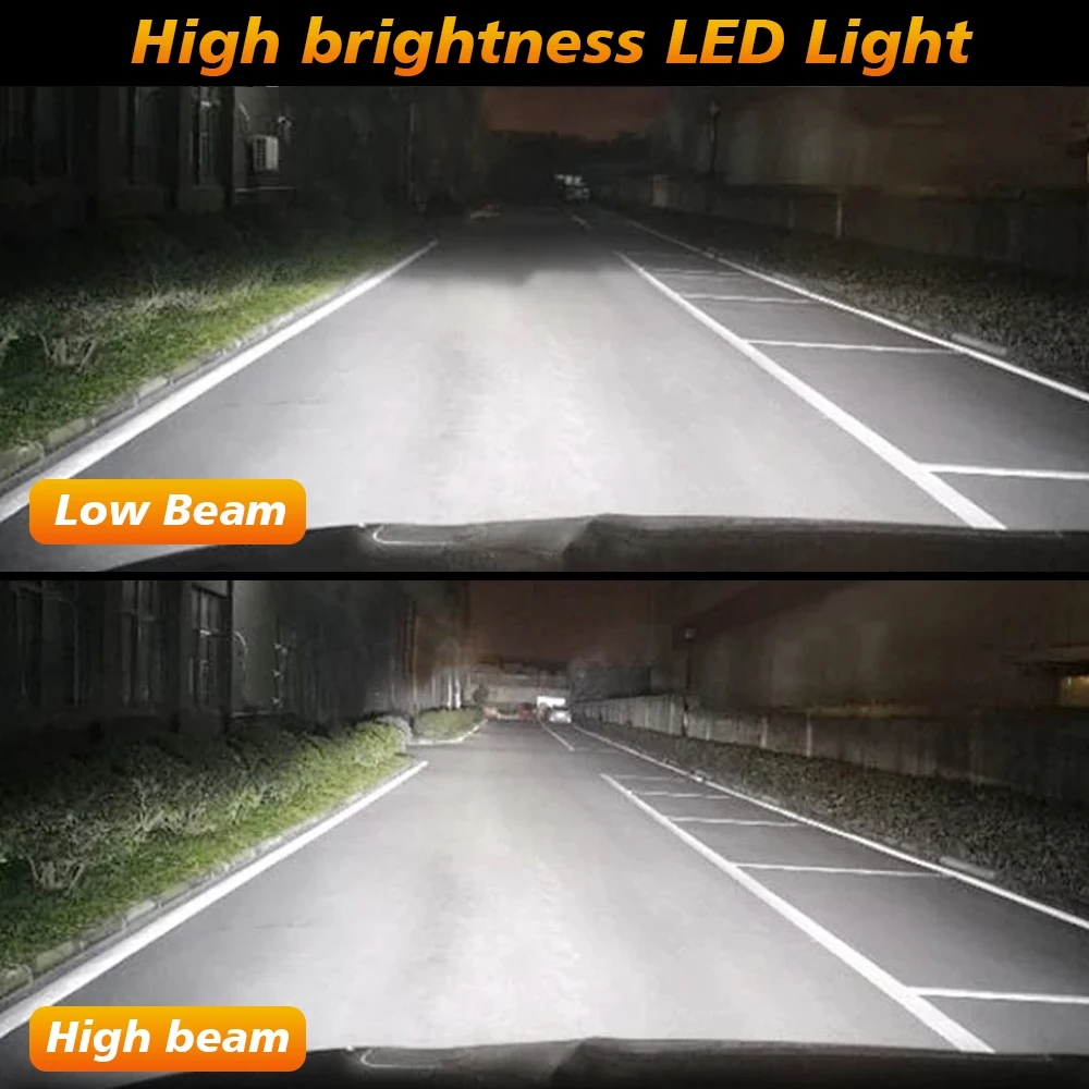 High Power H4 Bi LED Car Headlamp Bulbs 1200W CANBUS Hi/Lo Beam Turbo Lamp With Fan For Auto/Moto Spotlights Fog Light Plug&Play