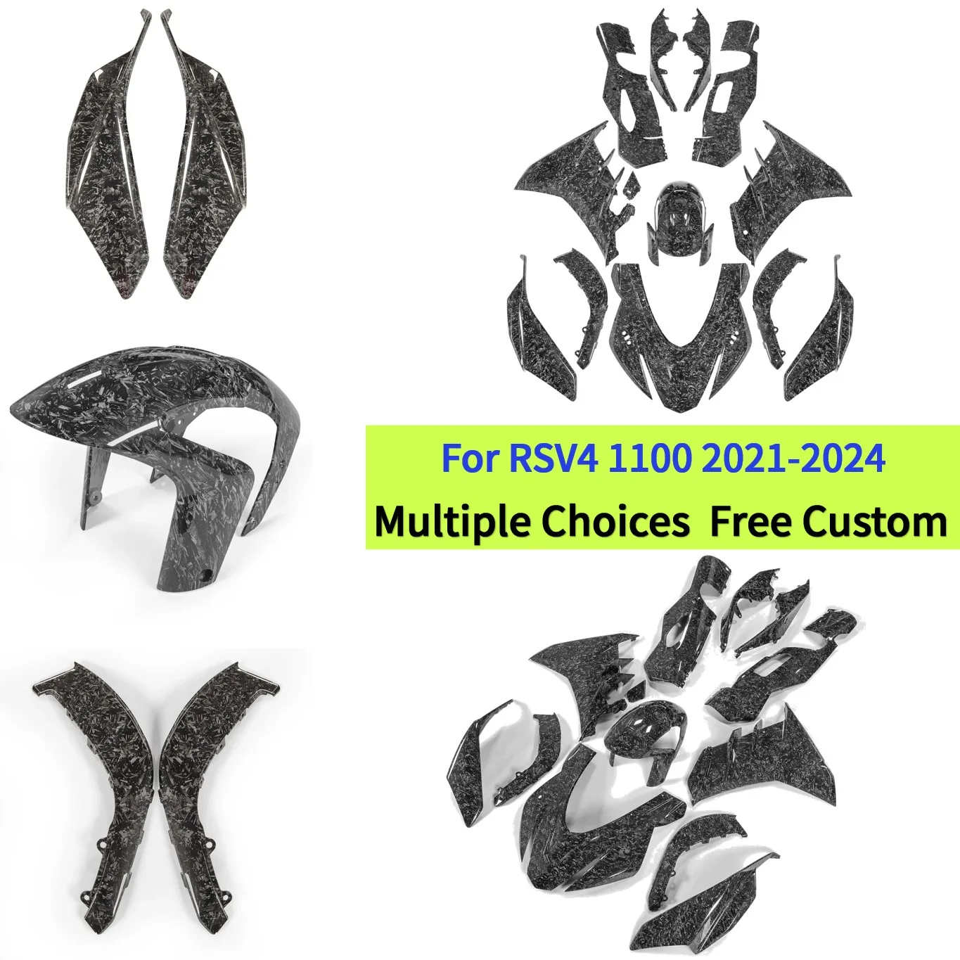 

For Aprilia RSV4 1100 Factory 1100 2021 2022 2023 2024 Forged Carbon Fiber Motorcycle Fairing Kit Injection Bodywork Accessories