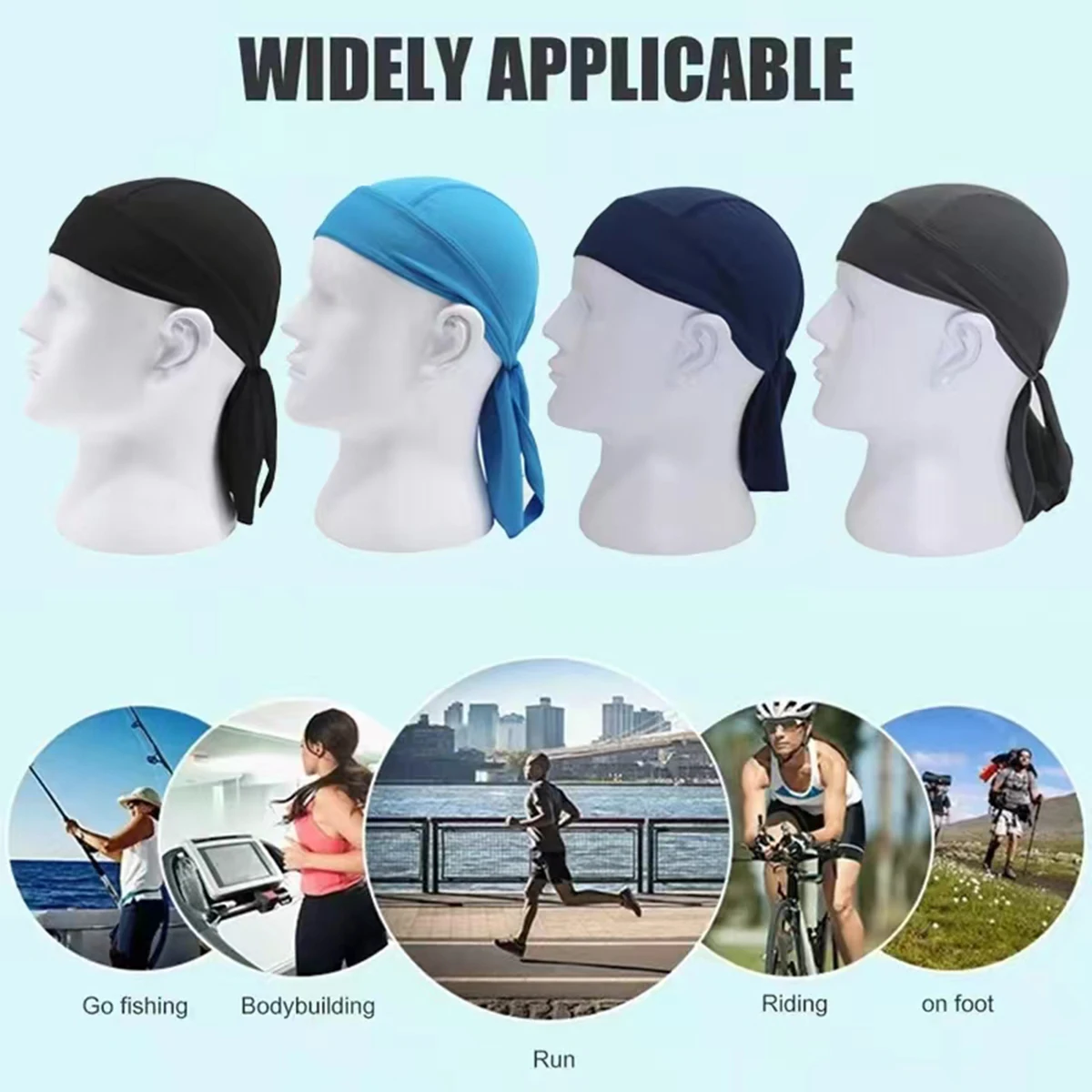 Men Quick-dry Ciclismo Pirate Cap MTB Riding Headscarf Women Outdoor Sport Cycle Bandanas Running Headband Anti Sweat Hat Scarf