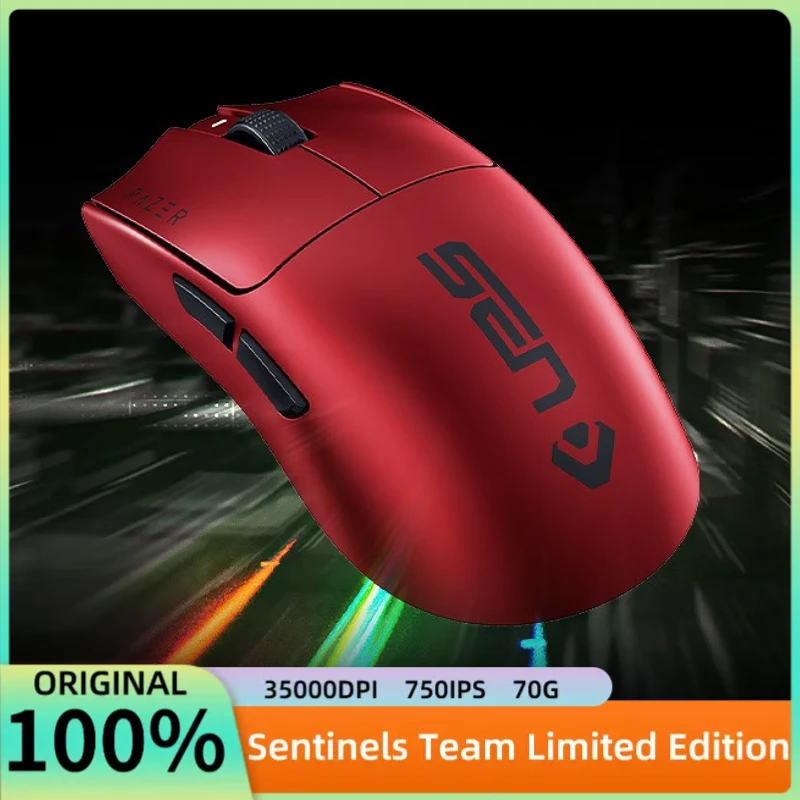 

Беспроводная мышь RAZER VIPER V3 Pro Sentinels Team Limited Edition, 54 г, легкая игровая мышь для киберспорта, 35000 точек на дюйм, 750 шт., для геймера