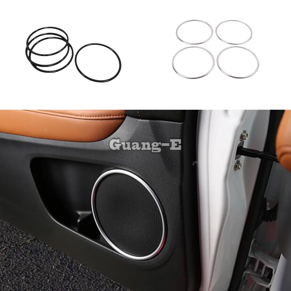 For Honda HRV HR-V Vezel 2019 2020 2021 2022 Door Detector Stick ABS/Steel Inside Audio Speak Sound Cover Ring Circle Lamp Trim