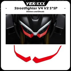 For DUCATI STREETFIGHTER V4 / V4S / SP / V2 Headlight Partition Sticker Decal Head Fairing Shell Decal Sticker