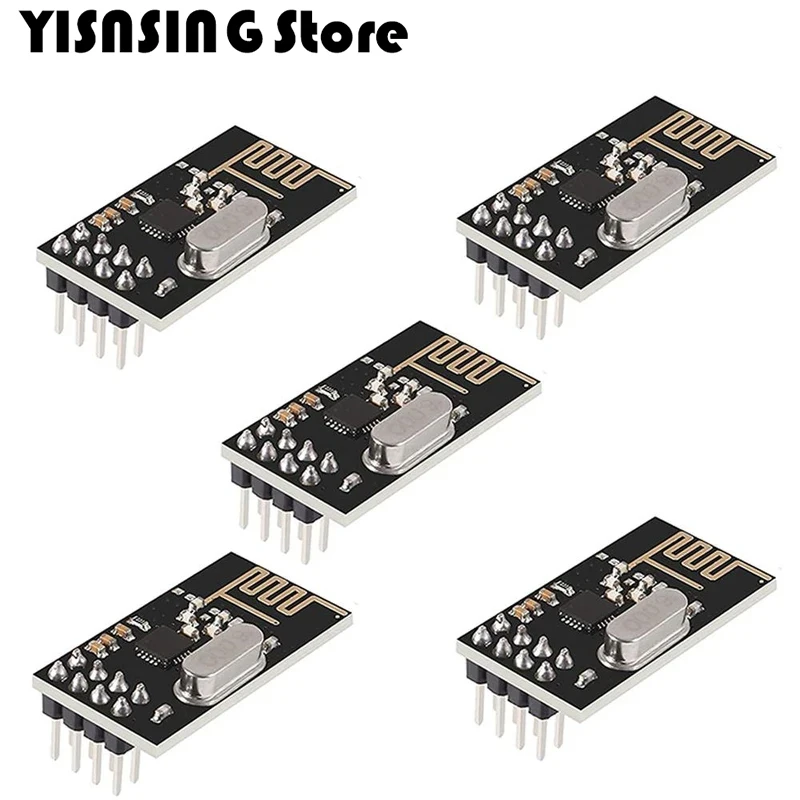 1-10PCS NRF24L01 2.4GHz 2Mbit/s Wireless Data Transmission RF Transceiver Module Board 1.9-3.6V For Arduino DIY