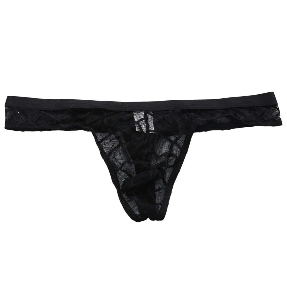 

Men Diamond Mesh Extreme Men's Panties Gay Sissy G-String Pouch Briefs Low Rise Sexy Lingerie Elastic Underwear Lingerie Thongs