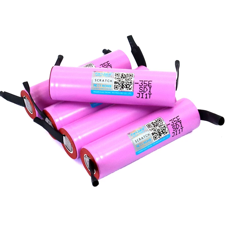 VariCore Original INR18650-35E 3.7V 3500mAh Max 13A Discharge Power แบตเตอรี่สําหรับโทรศัพท์มือถือแบตเตอรี่ + นิกเกิลแผ่น