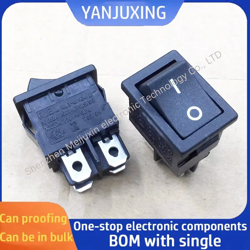 

1pcs/lot Ship type switch RL3-421 Warping switch 15*21 four-pin second gear power switch 10A