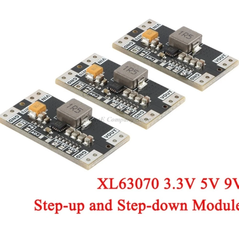 CoreeXL63070 TPS63070 DC Automatic Step Up Down Power Boost Buck Module 3.3V 5V 9V Low Ripple Lithium Voltage Stabilization