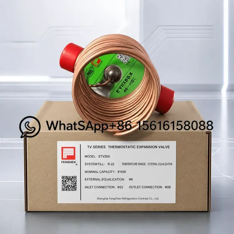 Original Fengshen R22 External Balance Expansion ValveETV26X ETV20XW100  ETV20L  ETV35X ETV45X ETV55X ETV65X ETV75X ETV100X
