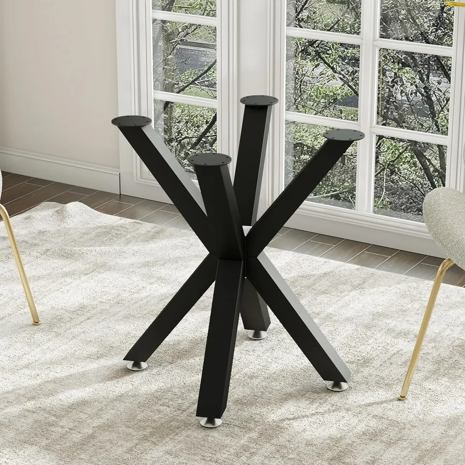 

Table Legs 28 Inch for DIY Coffee Dining Table, Golden Ratio Art Heavy Duty Metal Base to Glass, Marble, and Wood Tops are All S