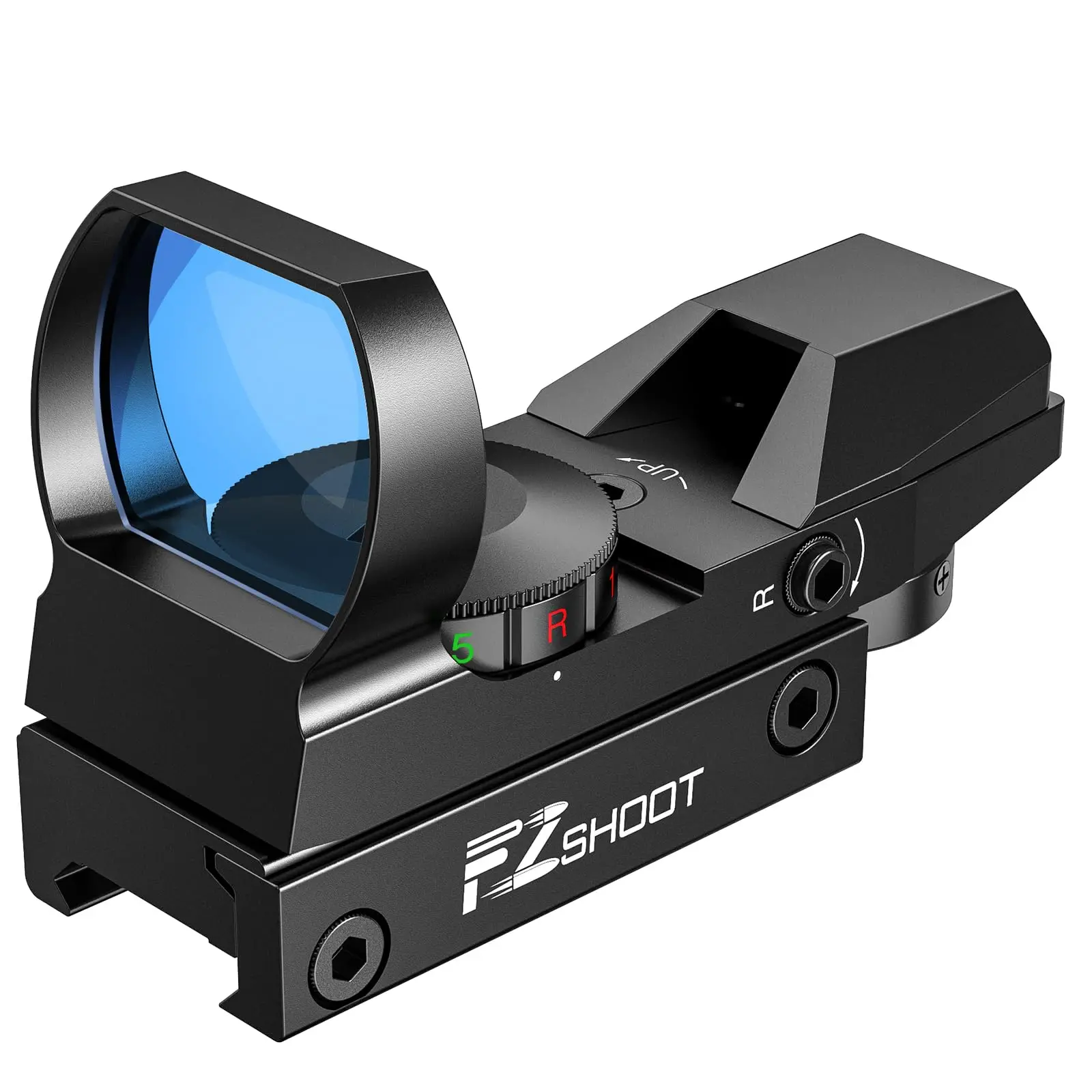 

EZshoot красный, зеленый точечный прицел, рефлекторный прицел, 4 регулируемые сетки, голографическая оптика с креплением на рейку 20 мм