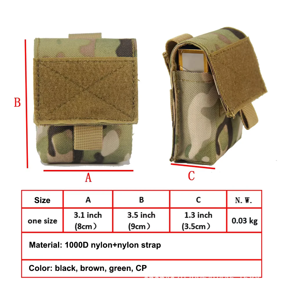 

Тактическая уличная сумка для сигарет Molle, сумка для аксессуаров, поясная сумка, многофункциональная сумка для хранения инструментов EDC