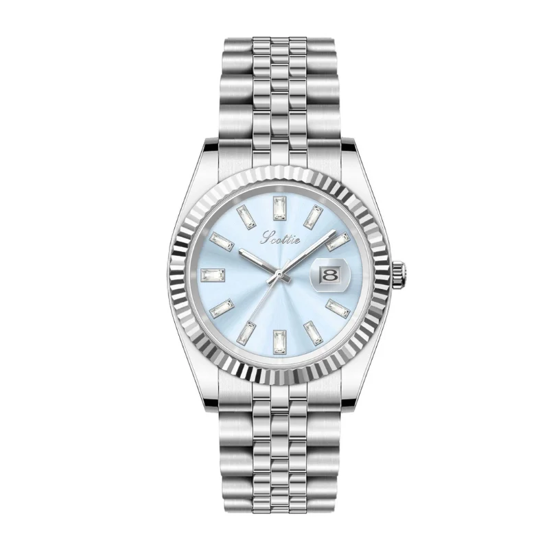 Quartz Watch for Woman Log-Style with 31mm Diameter 10mm Thickness Alloy Case and Strap Luminous Function 3ATM