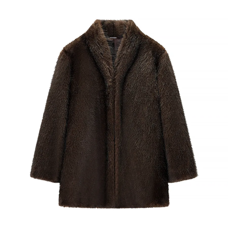 

Women's Fashion Casual Furry Coat OSF7