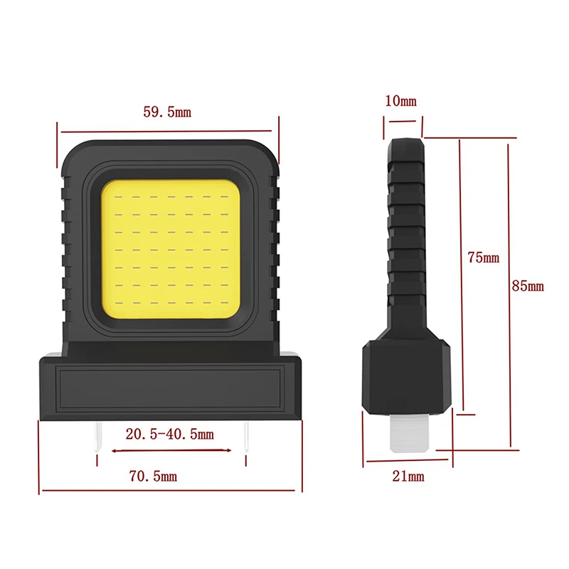 1Pc Power Tool Accessories 14W LED Work Light For Various General-Purpose Mak And Other 20V-21V Li-ion Battery‘