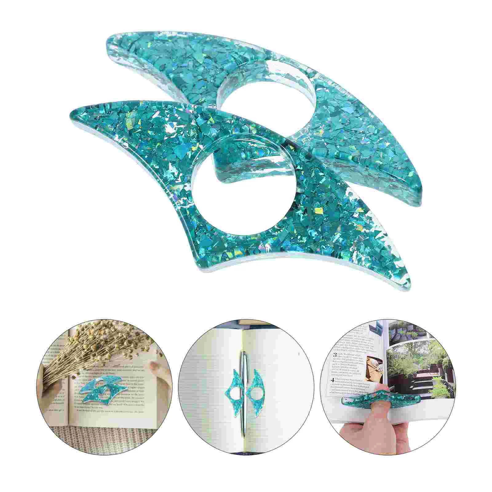 

2Pcs Thumb Ring Page Holder Decorative Bookmark Page Holder Portable Reading Aid Reading Bookmark thumb book holder