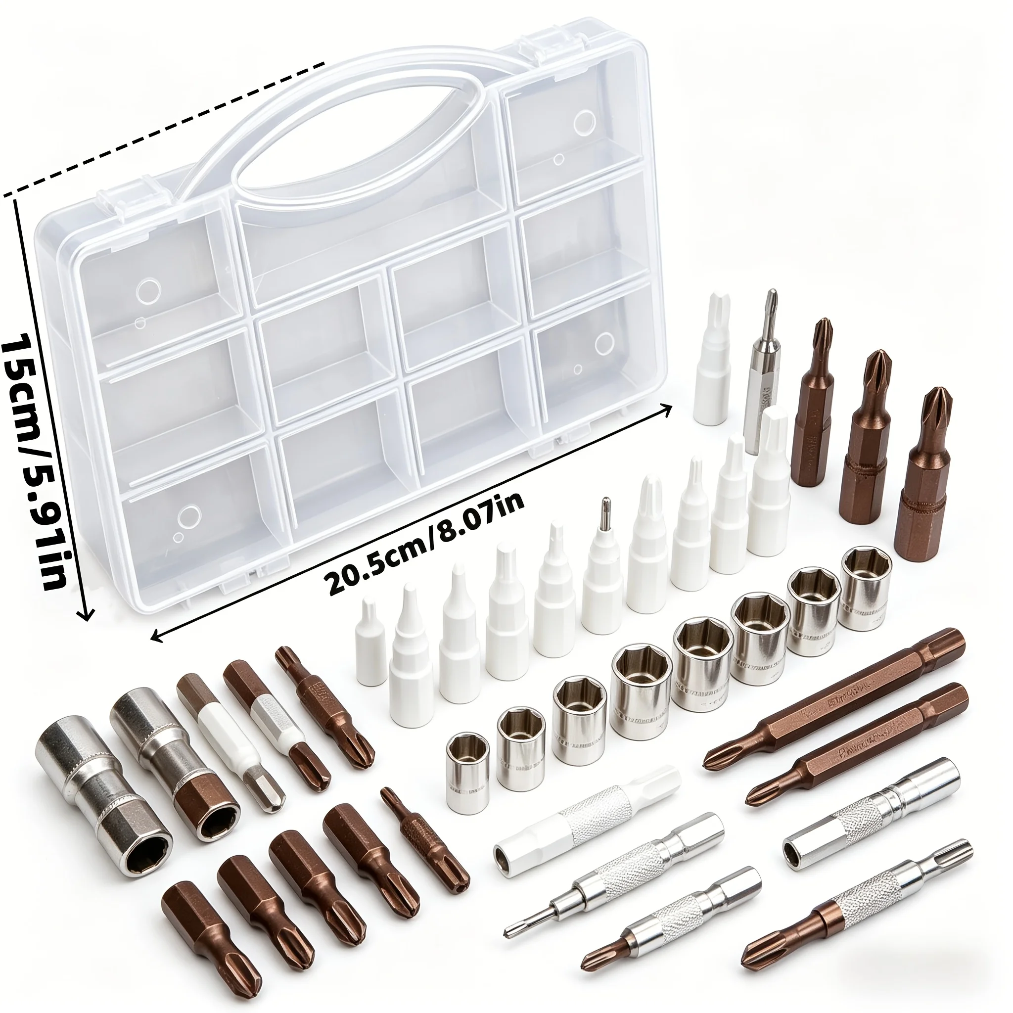 1pc Portable Plastic Storage Box, Tool Storage Box, Portable Handheld Toolbox, Suitable for Screws and Hardware