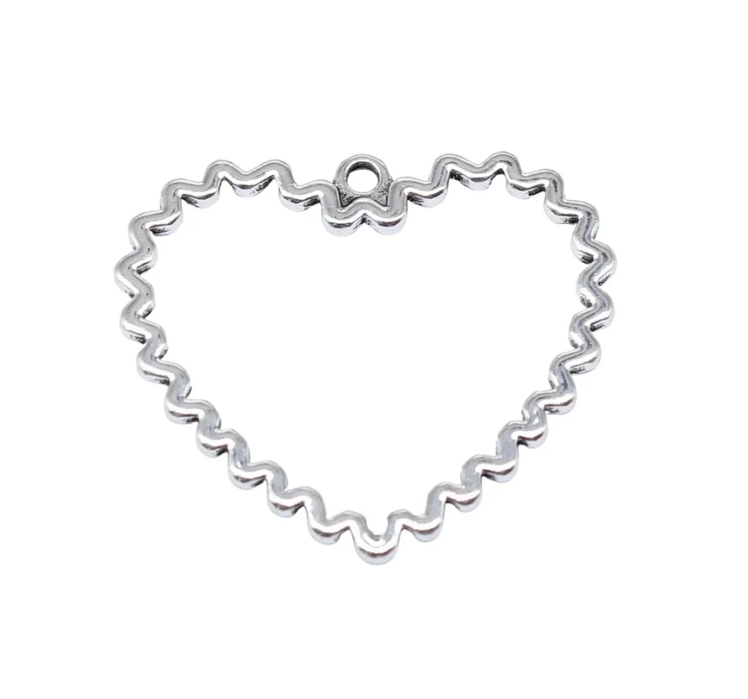 

20pcs 29x33mm Zinc alloy metal tibetan silver plated charm T0783 for jewelry making