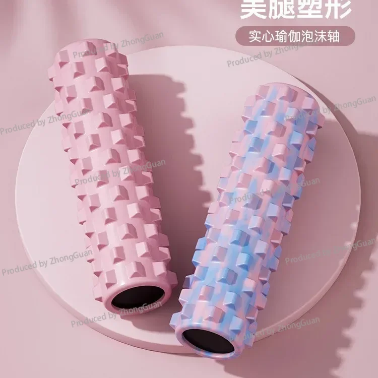 Foam Shaft Muscle Relaxation Mace Roller Solid Skinny Legs Artifact Massage Roller Fascia Yoga Equipment