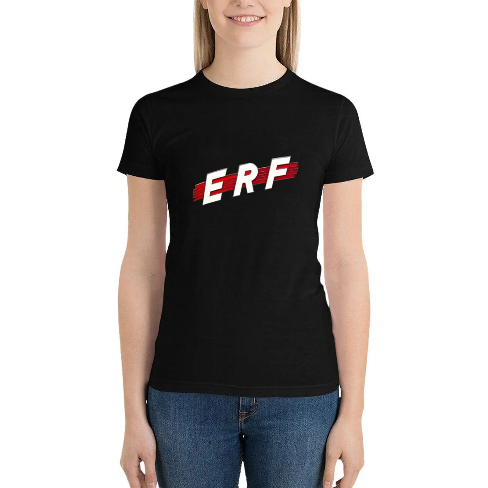 

Vintage 1962 ERF truck logo T-Shirt cute clothes female aesthetic clothes Women's summer blouses 2024
