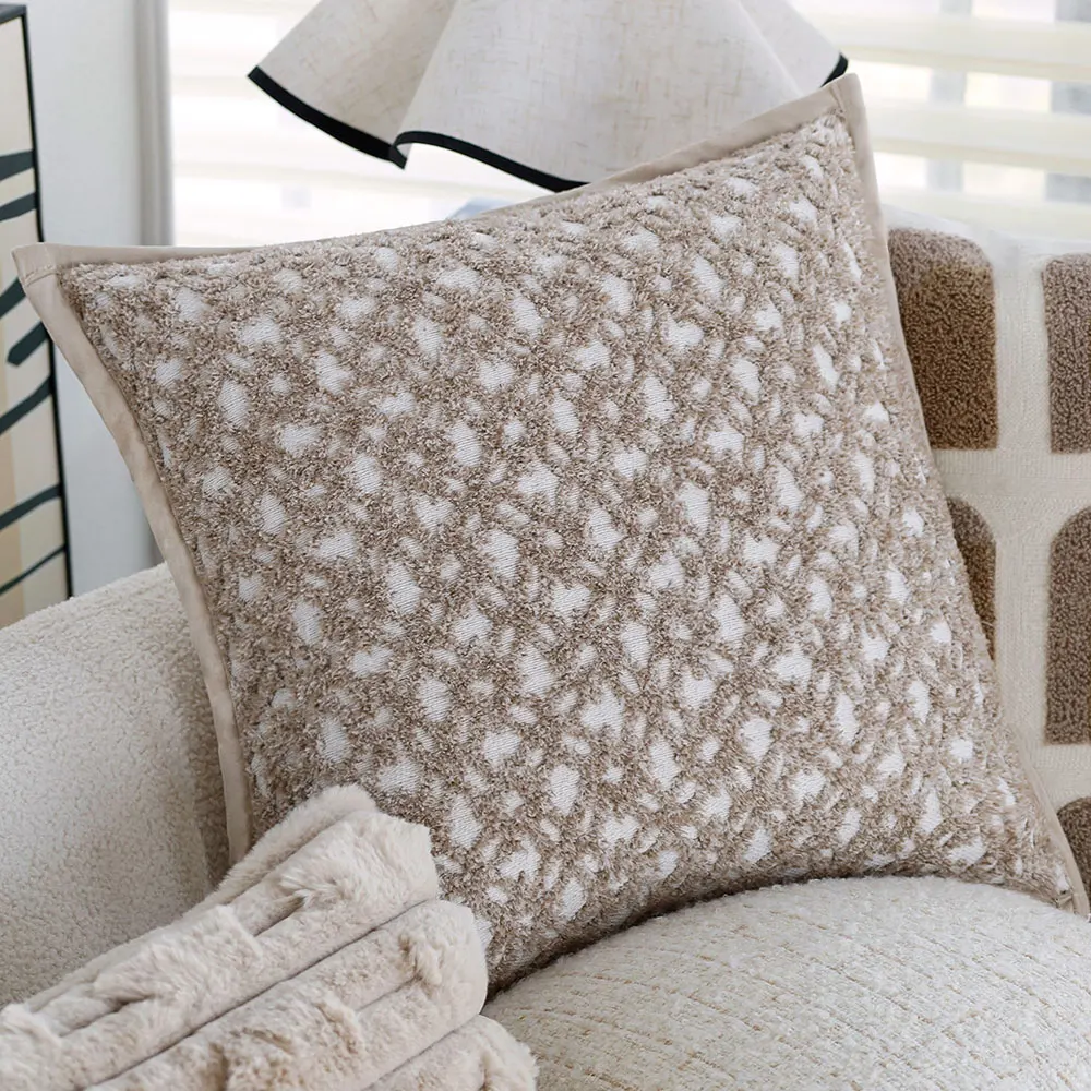 Jacquard Cushion Cover Ultra Soft Throw Pillow Cover for Sofa Living Room Ins Creamy Style Home Decor Funda Cojines De 45x45