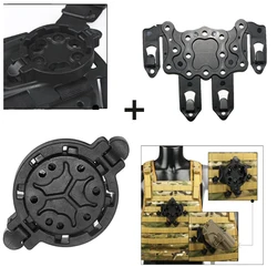 Tactical Pistol Hoslter Platform Hunting Quick Release Gun Holster Molle Strike-Platform Adapter System 360 Degree Angles