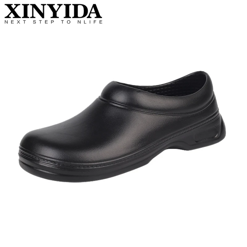 

Unisex Slip On Resistant Kitchen Work Shoes Non-slip Waterproof Oil-Proof Chef Shoes Breathable Mules Clogs Garden Safety Shoes