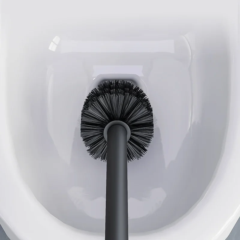 1 PC Replacement for Bathroom Cleaning Toilet Brush White and Black Head Hold Bathroom Tool image 4
