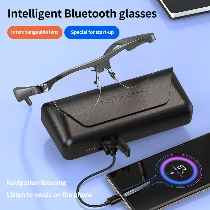 Smart Glasses Wireless Bluetooth 2025 Headphones Sport Bluetooth Earphones Outdoor Sunglasses Headset Hands-Free Call Hot Sale
