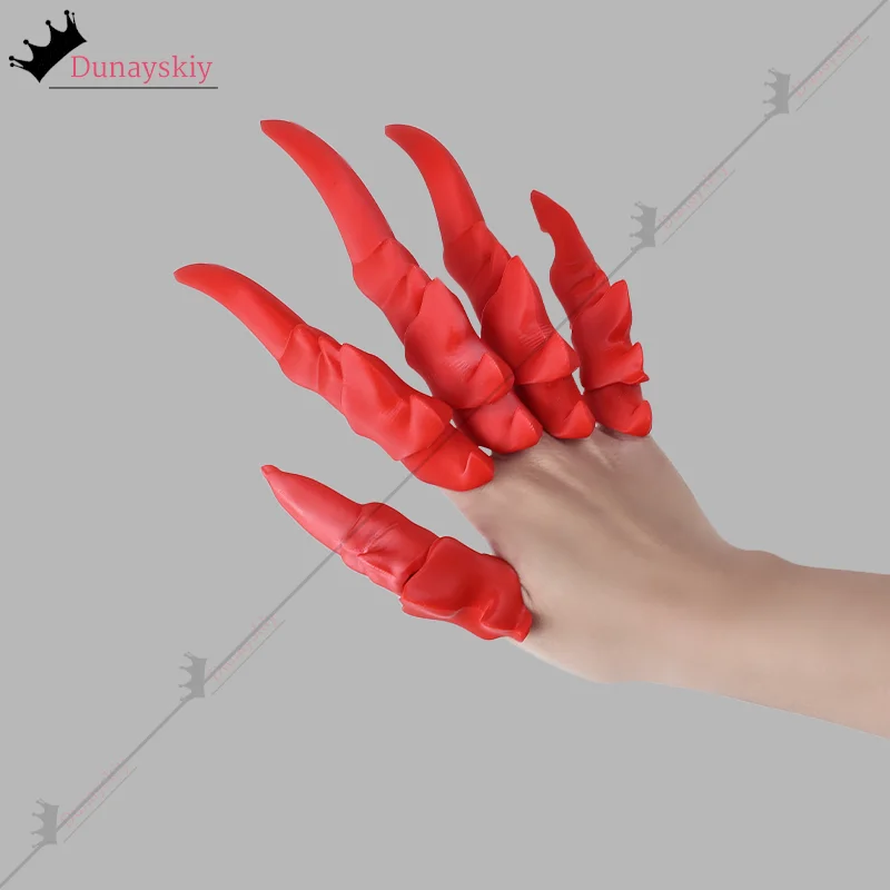 男性と女性のためのハロウィーンの可動アクリルクロー,フライングフック,コスプレアクセサリー,アニメパーティーのパフォーマンス,ドレスアップアクセサリー,カスタマイズ,3色,13cm, 5個,10個