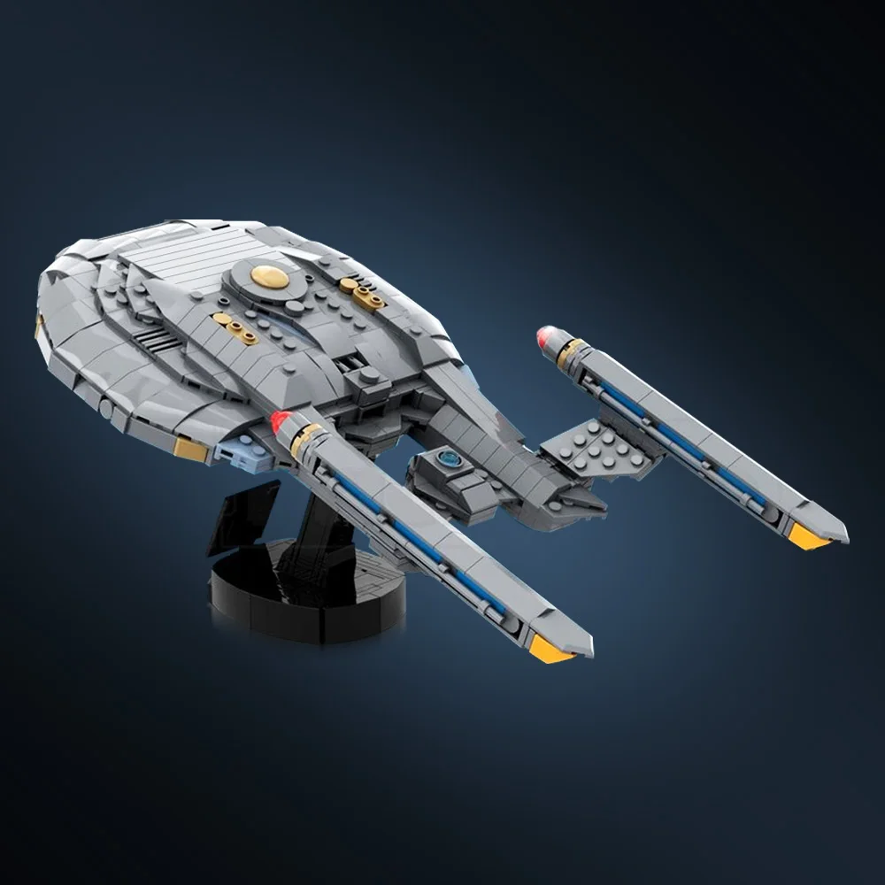 

MOC USS Enterprise Космический корабль Кирпичи Модель Космический фильм USS Enterprise NX-01 Космический корабль Строительные блоки Сборка игрушек Дети DIY Подарок
