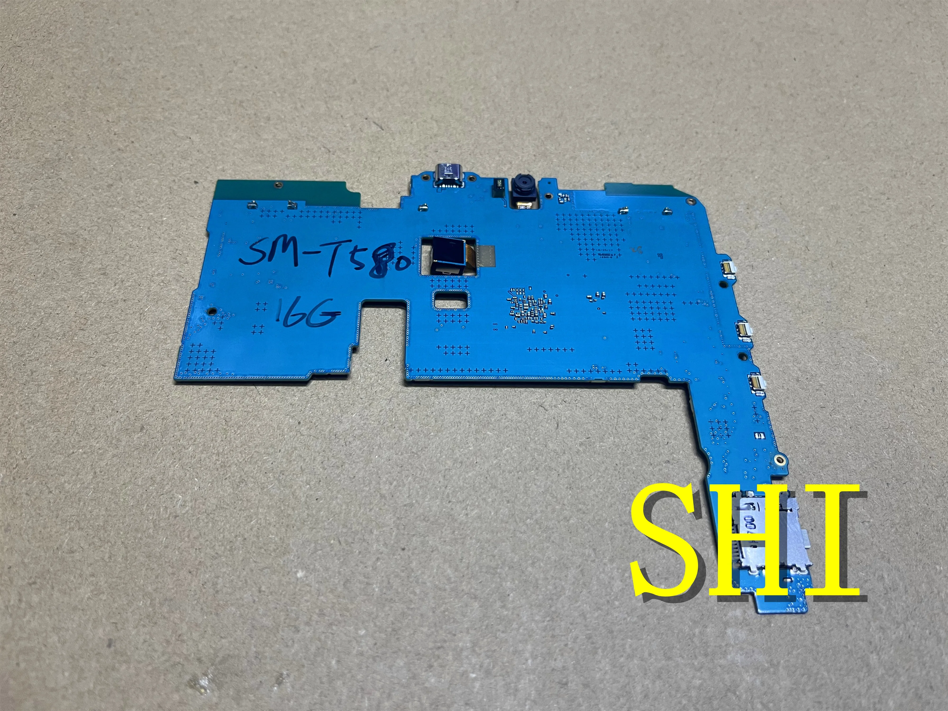 Imagem -02 - Placa-mãe Usada para Galaxy Tab Sm-t580 T585 16gb Versão Wi-fi Desbloqueado