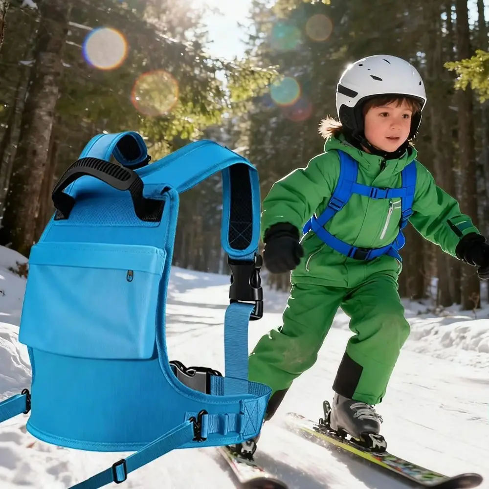 

Adjustable Children's Traction Harness Backpack Safety Lightweight Snowboard Harness Built-In Backpack Traction Safety Belt