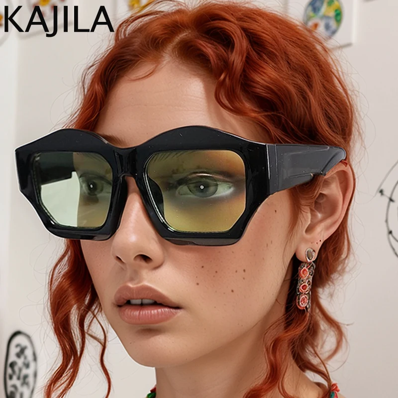 Vintage Square Punk okulary przeciwsłoneczne damskie 2025 luksusowej marki sportowe klasyczne okulary przeciwsłoneczne dla pań nieregularne oprawki